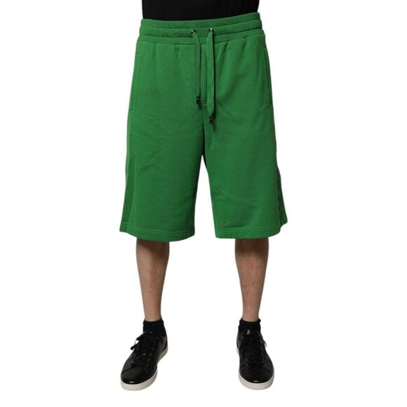 Dolce & Gabbana Green Cotton Men SweatMen's Bermuda Men's Shorts